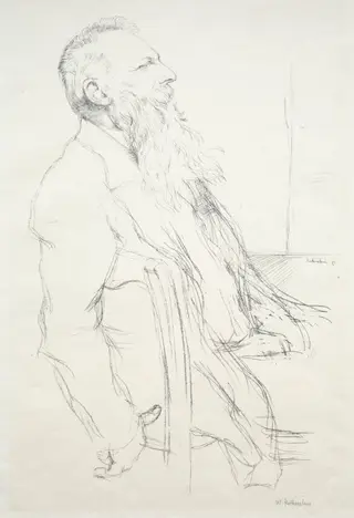 Auguste Rodin, by William Rothenstein, 1897