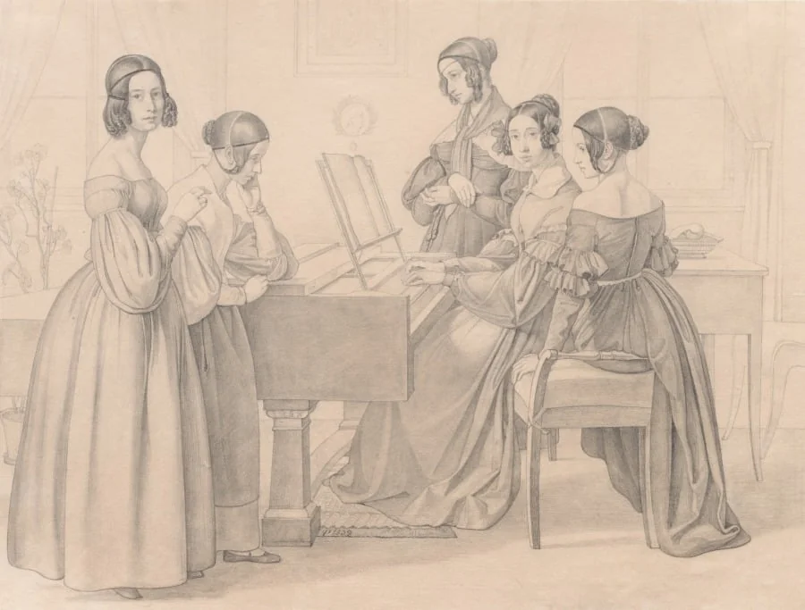 Musicale at the Prellers', detail