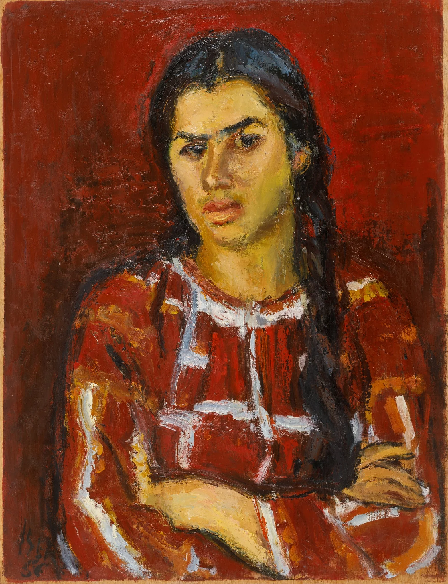 Portret de țărancă - Hilda, detail