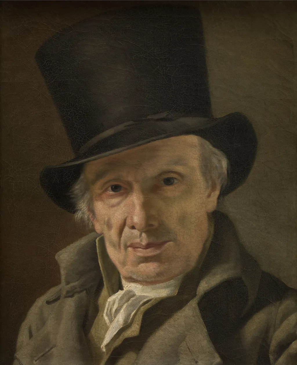 Man in a Hat, by Jacques-Louis David, oil, 1796