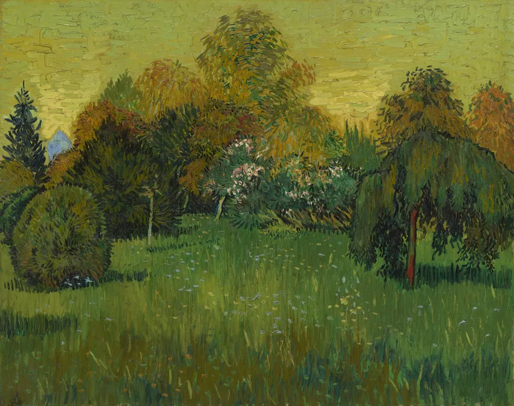 The Poet's Garden, by Vincent van Gogh, oil, 1888