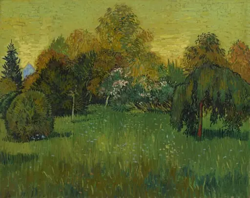 The Poet's Garden, by Vincent van Gogh, oil, 1888