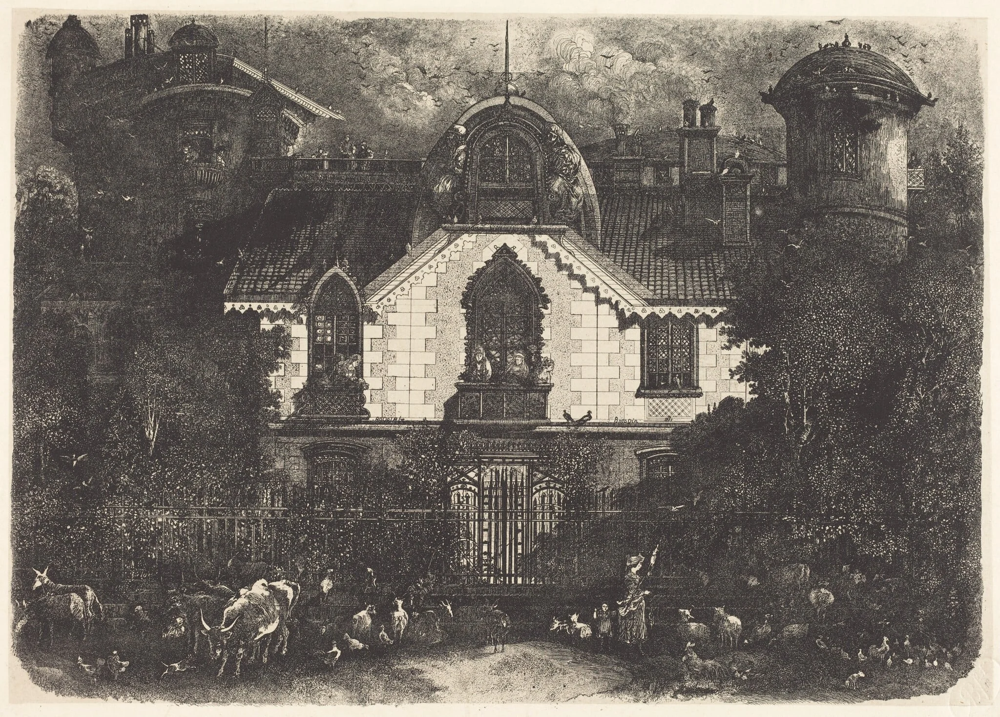 The Haunted House, detail