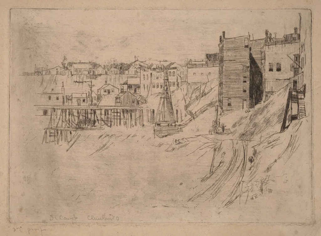 Cleveland, Ohio, by Joseph Rodefer DeCamp, ink, 1883