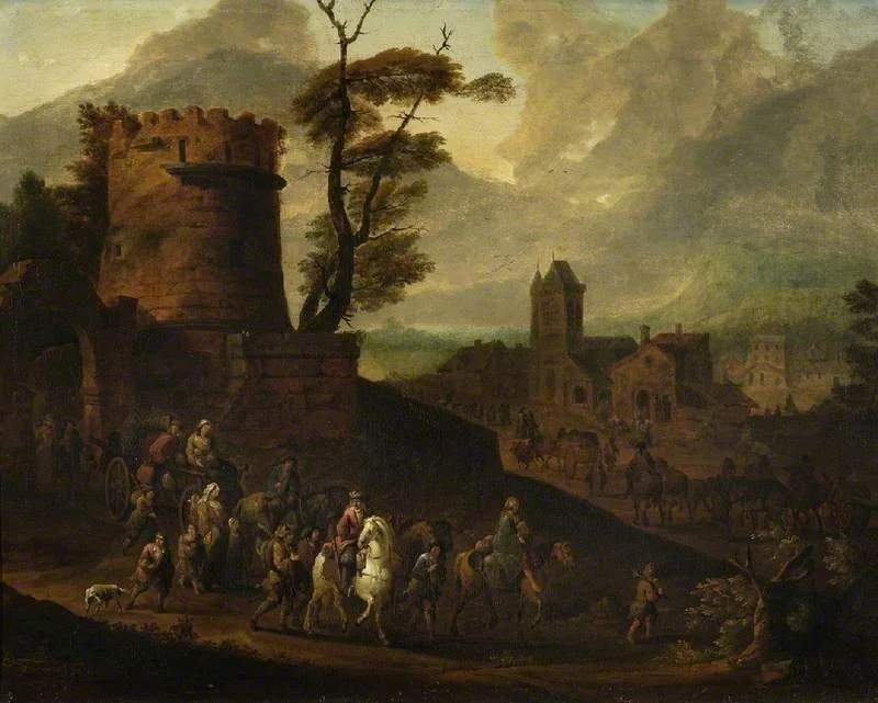 View of a town, detail