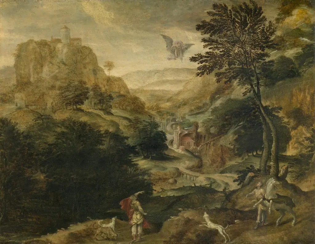 Abduction of Ganymedes, by Paul Bril, oil