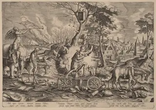 The Triumph of Time, by Philip Galle, ink, 1574