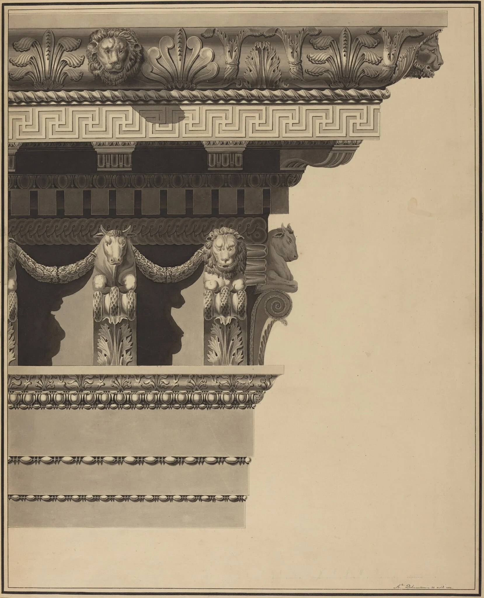 Entablature, detail