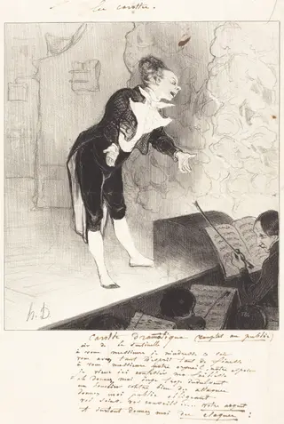 Carotte dramatique, by Honoré Daumier, ink, 1844