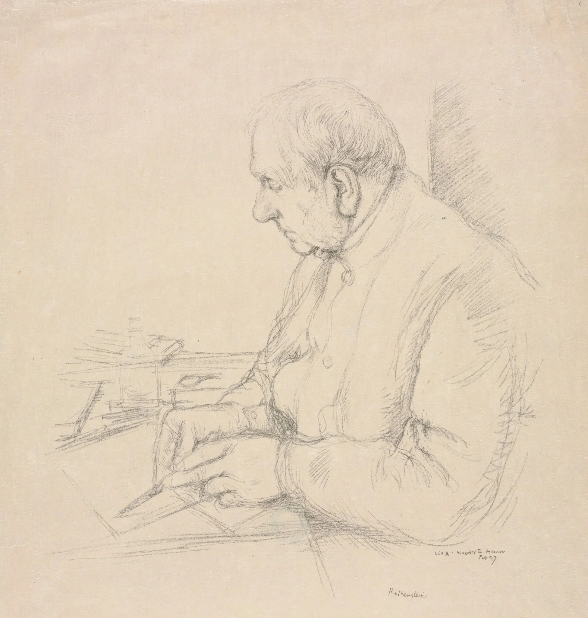 Sir Francis Seymour Haden, detail