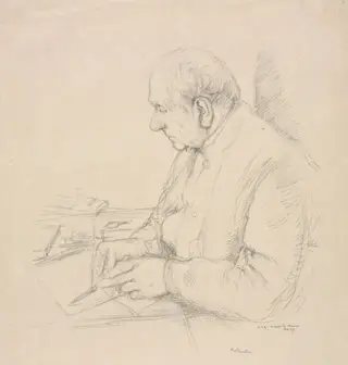 Sir Francis Seymour Haden, by William Rothenstein, 1897