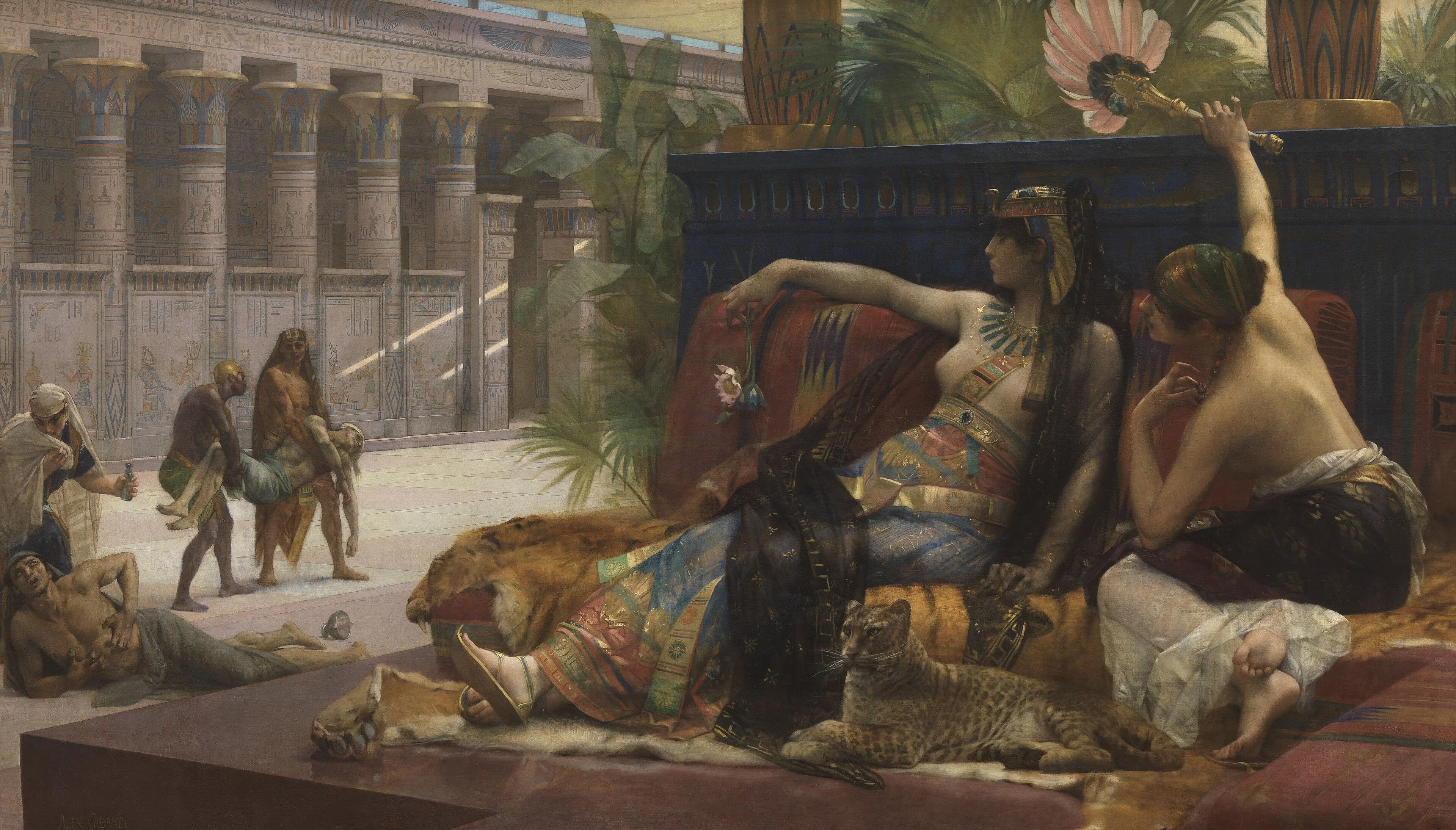 Cleopatra Testing Poisons on Condemned Prisoners, detail