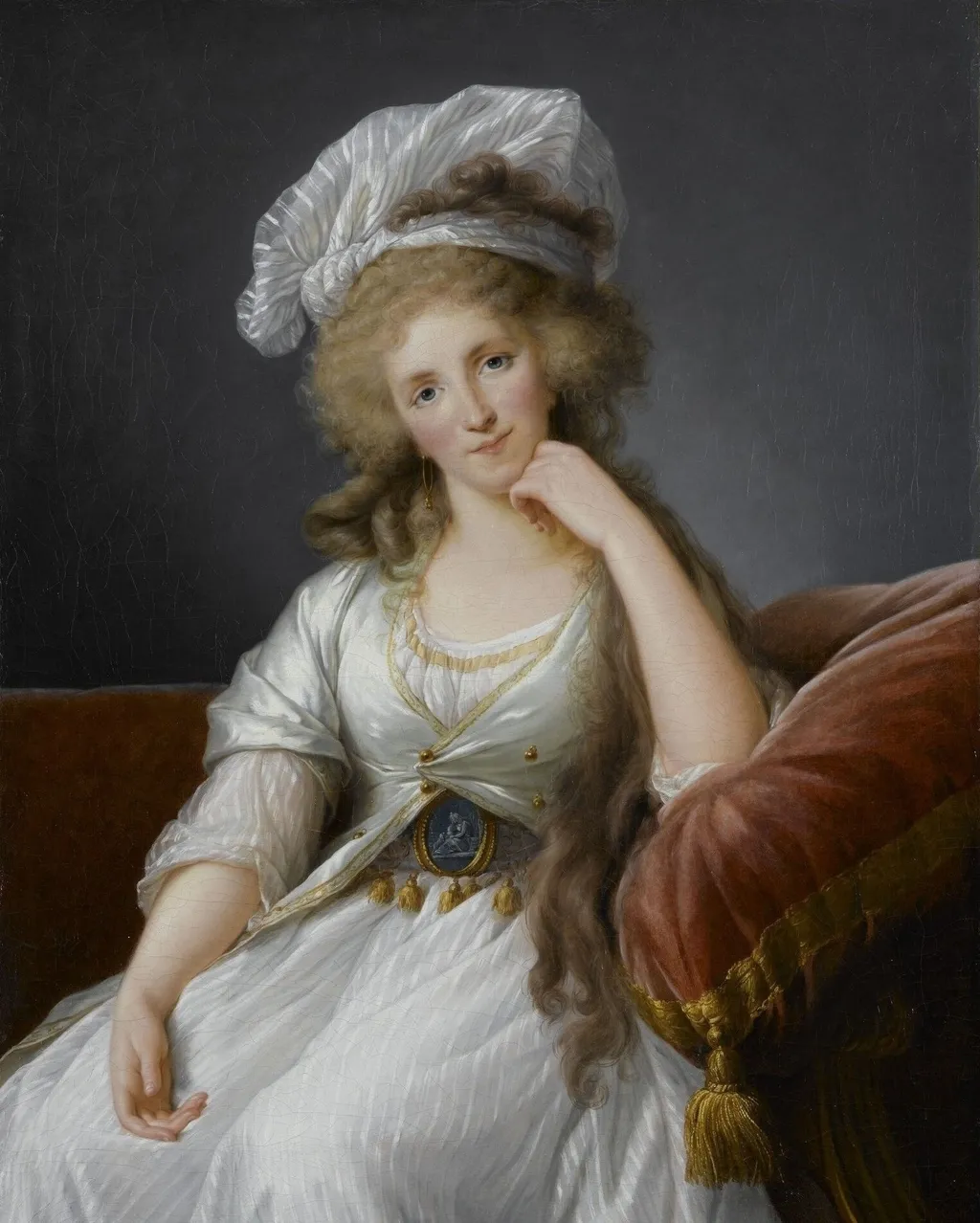 Louise-Marie-Adélaïde de Bourbon-Penthièvre, Duchess of Orléans, by Élisabeth Louise Vigée Le Brun, oil, 1790