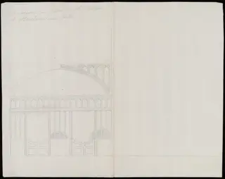 Elevation of screen in Hall., by James Lambert senior, 1776