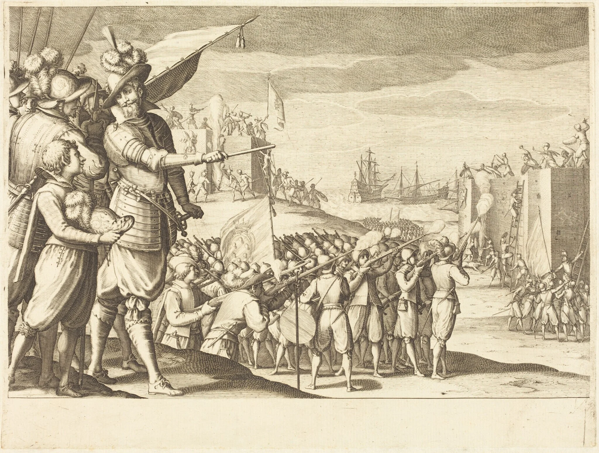 Assault on Two Fortresses, detail
