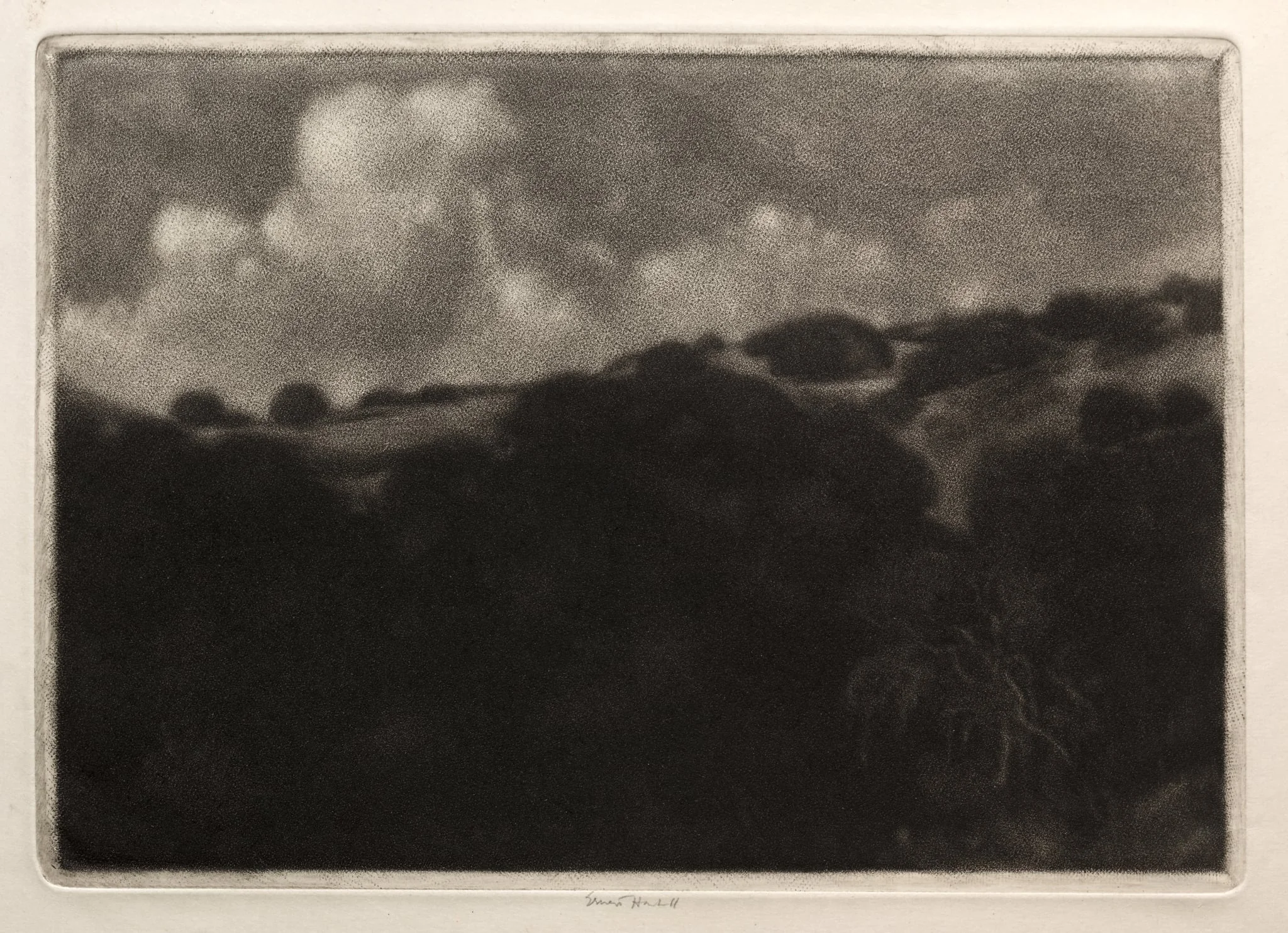 Night - California Hills, detail