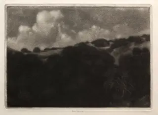 Night - California Hills, by Ernest Haskell, 1910