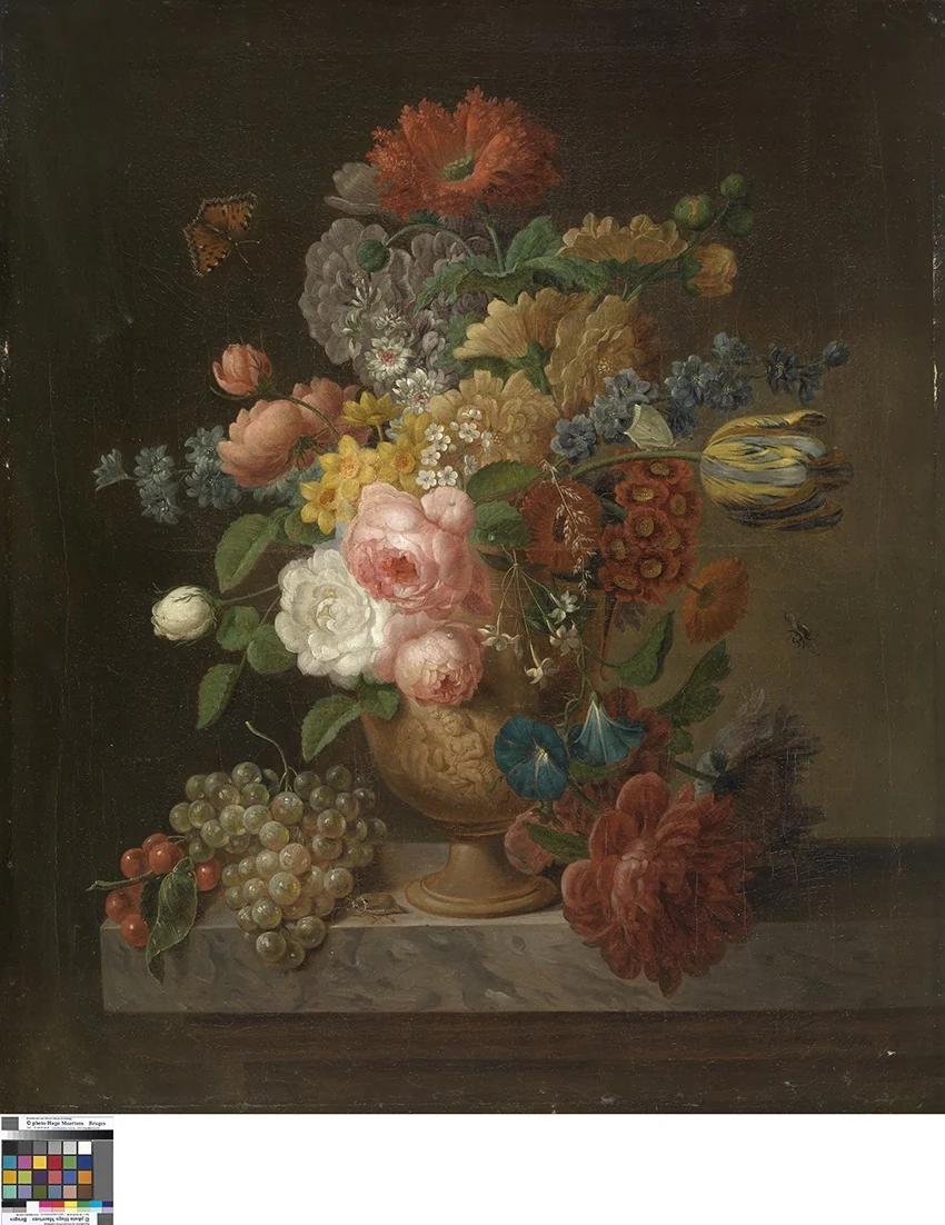 Still Life of Flowers, detail