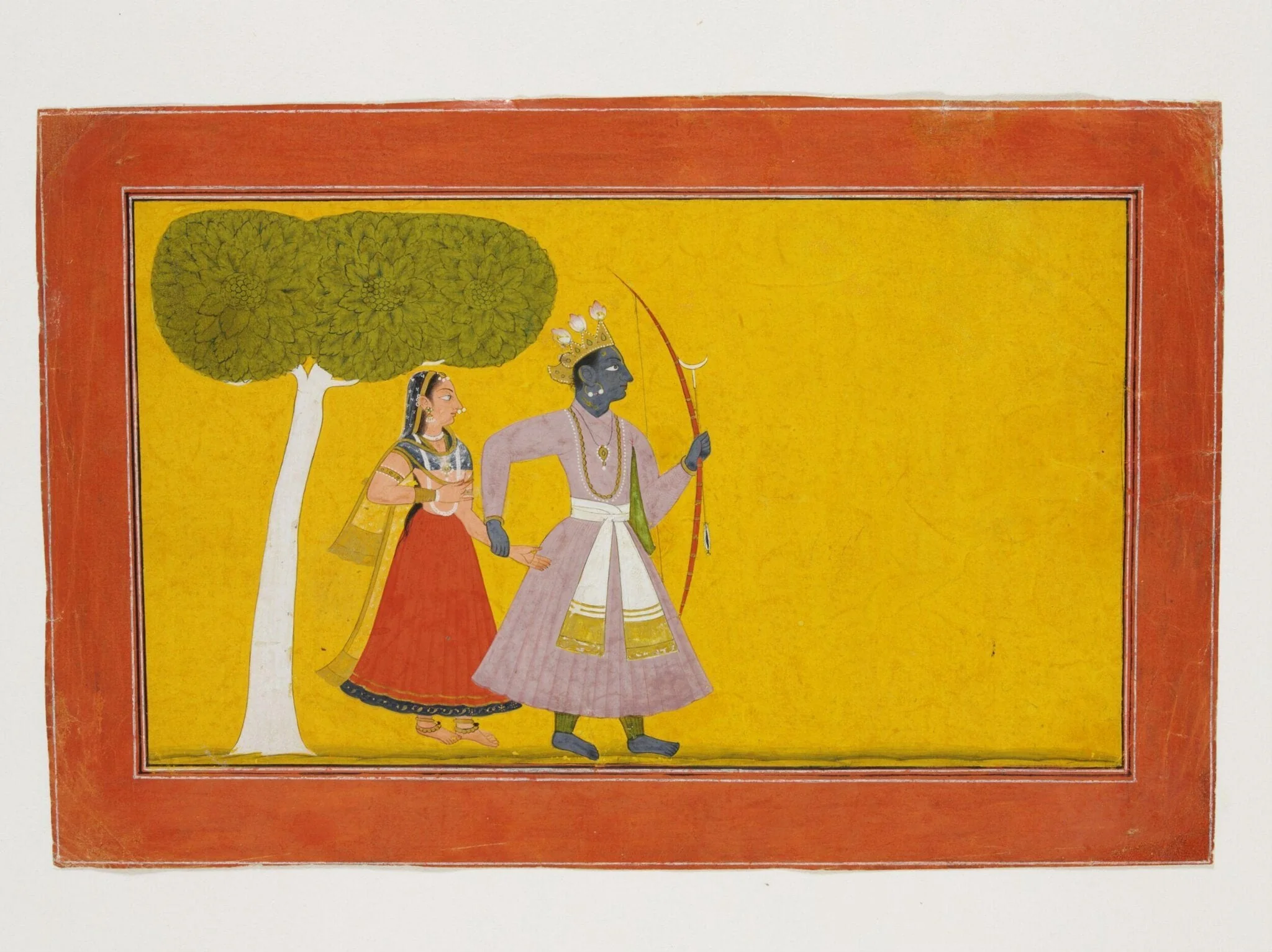 Rama and Sita, detail