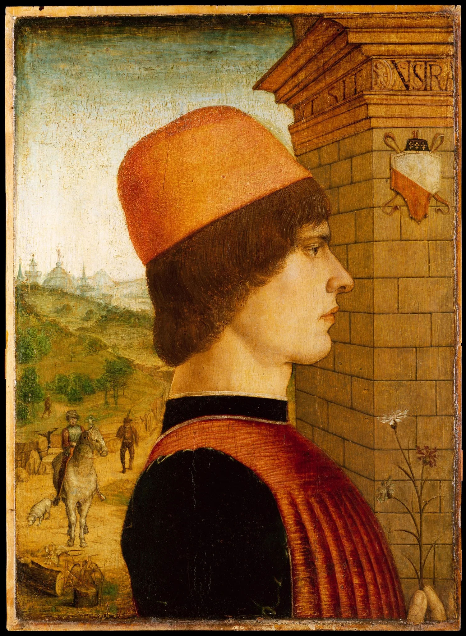 Portrait of a Man, possibly Matteo di Sebastiano di Bernardino Gozzadini, detail