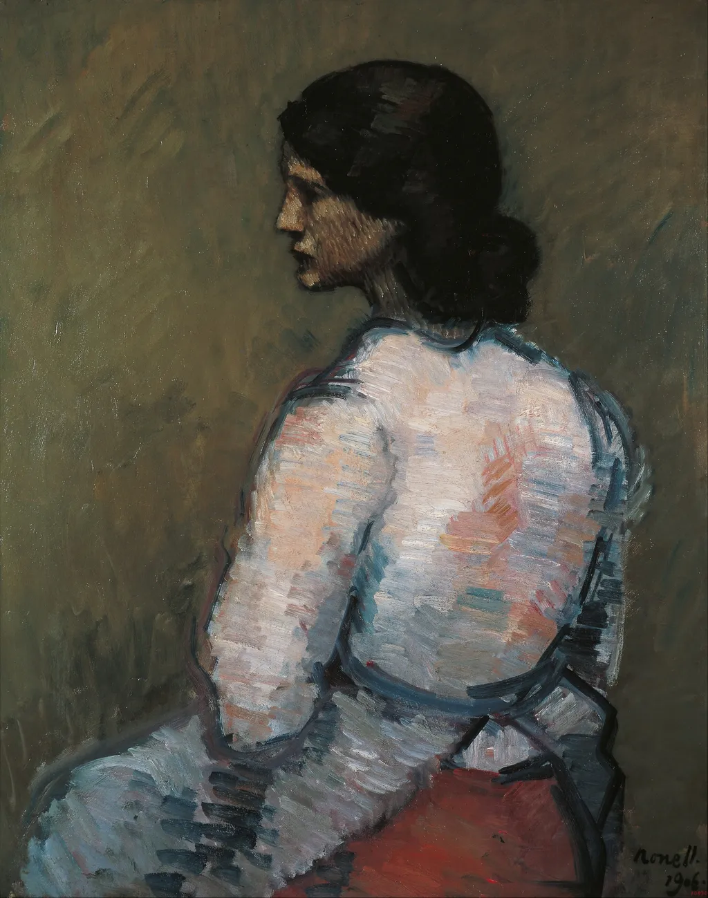 Study, by Isidre Nonell, oil, 1906