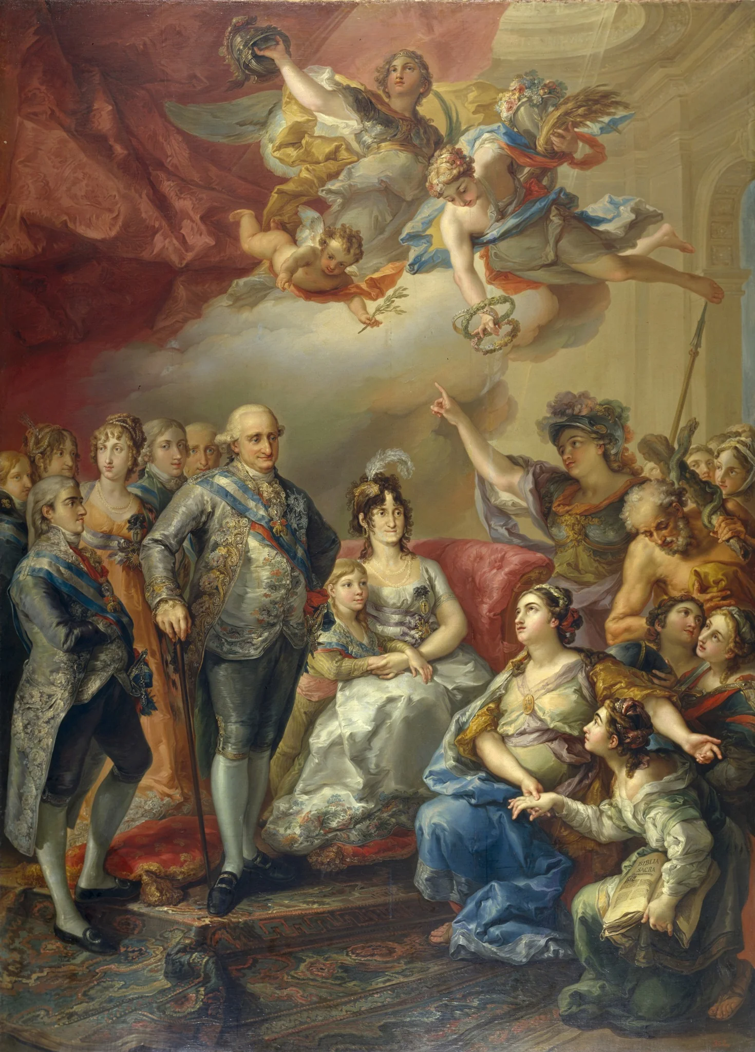 Charles IV and his Family honoured by the University of Valencia, detail