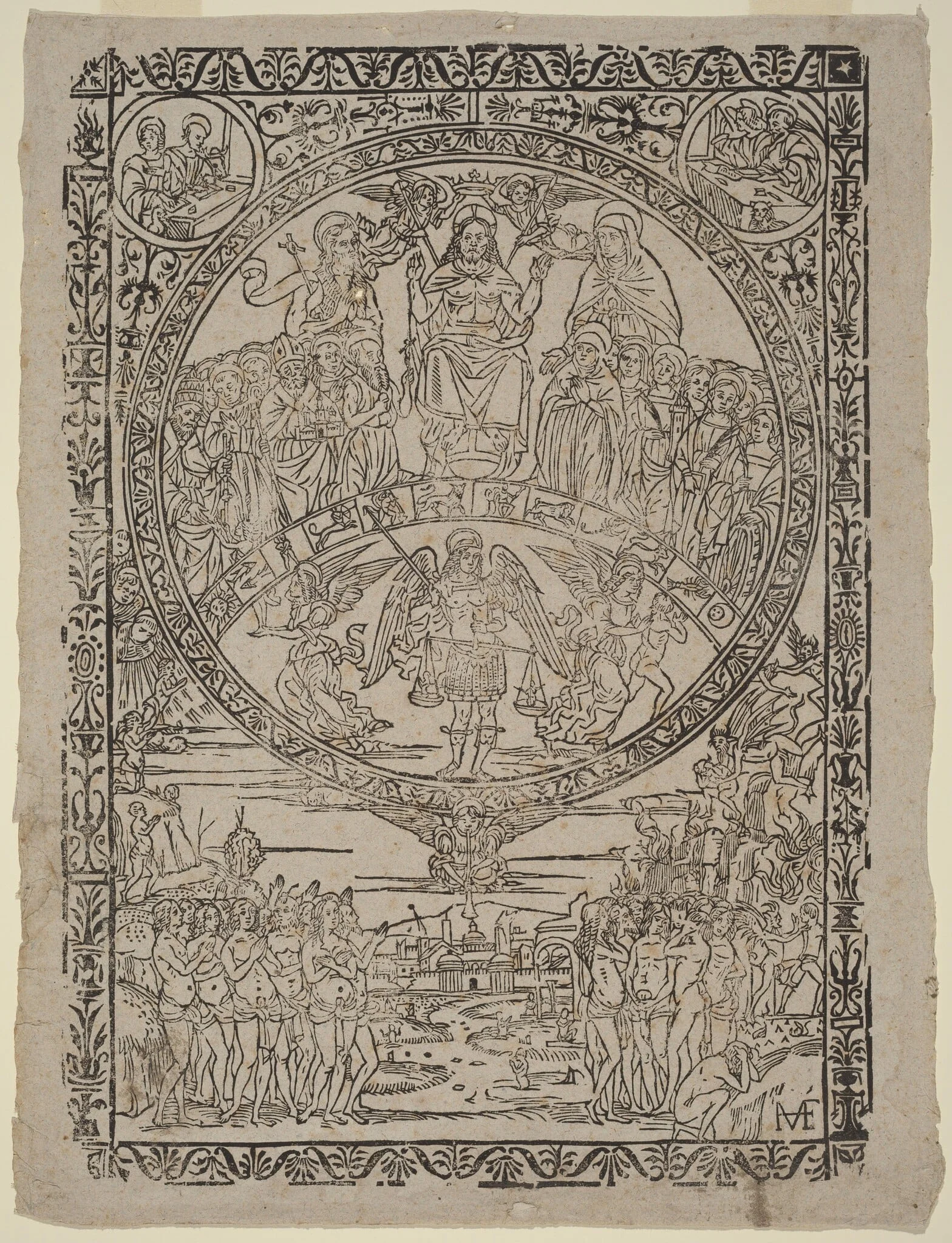The Last Judgment, detail