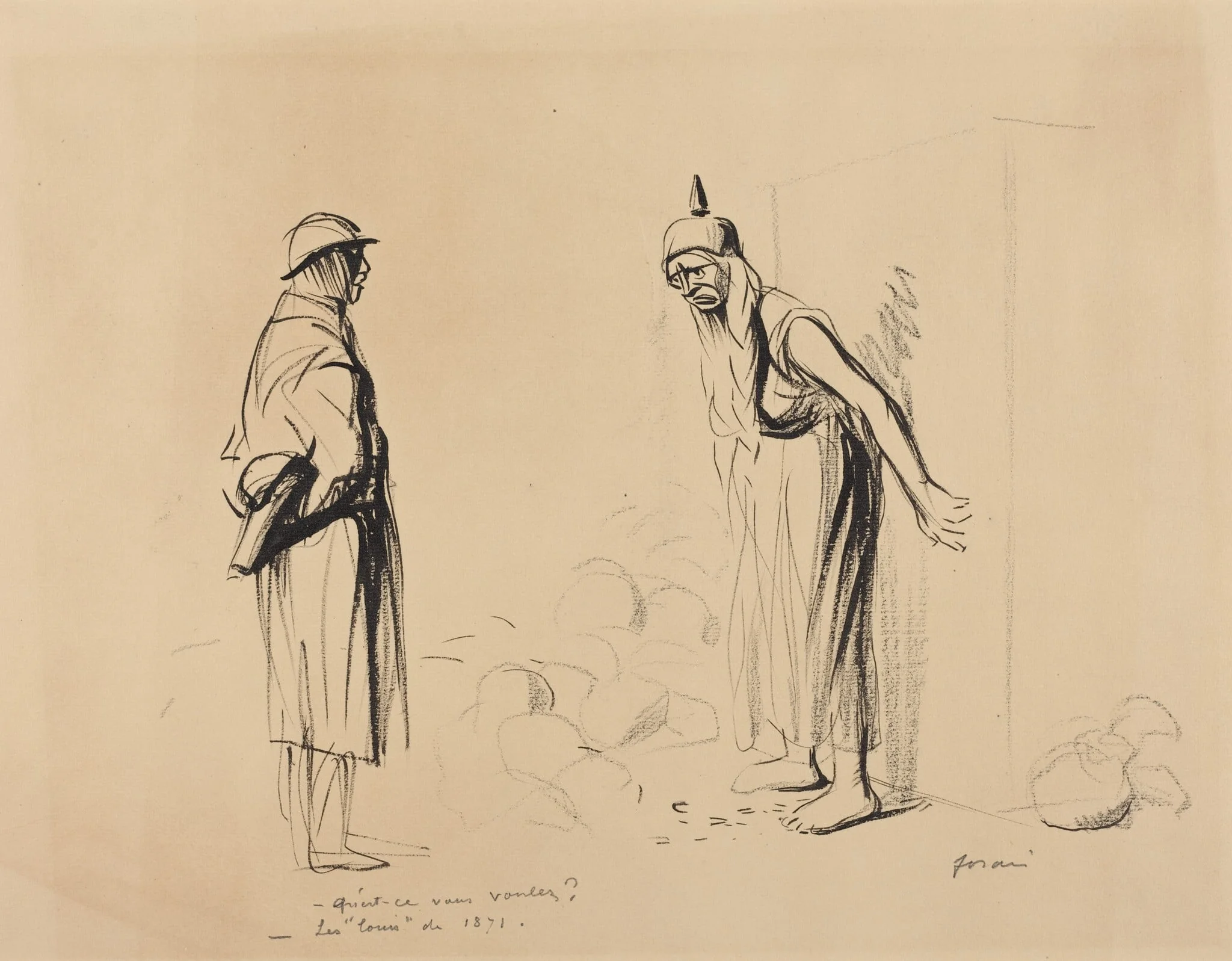 -Qu'est-ce vous voulez? -Les "louis" de 1871, detail