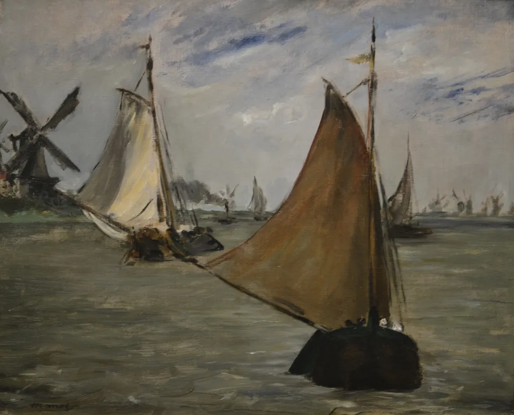Marine in Holland, by Edouard Manet, oil, 1872