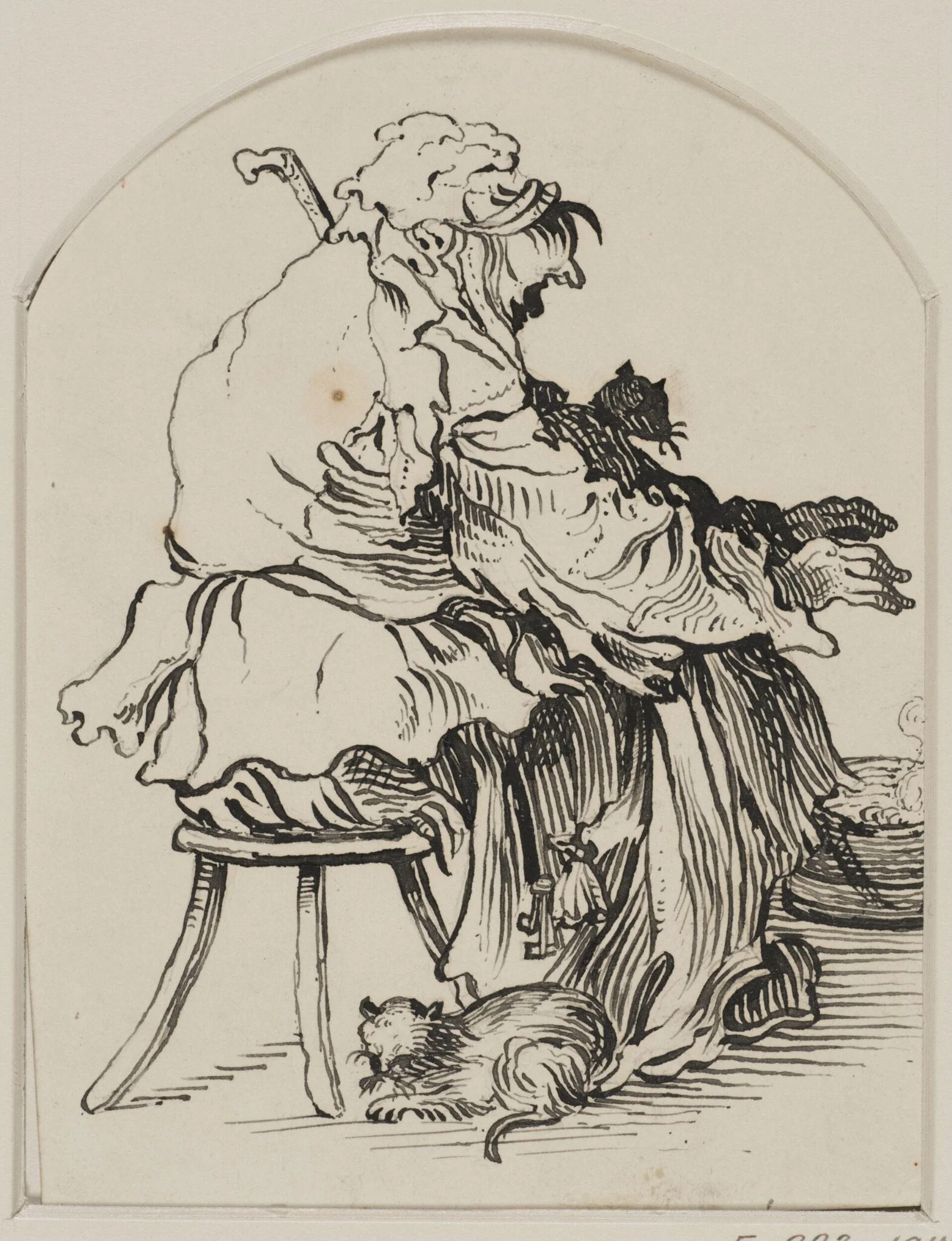 Studies of beggars, detail
