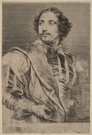 Paulus Pontius, by Anthony van Dyck, ink, 1634