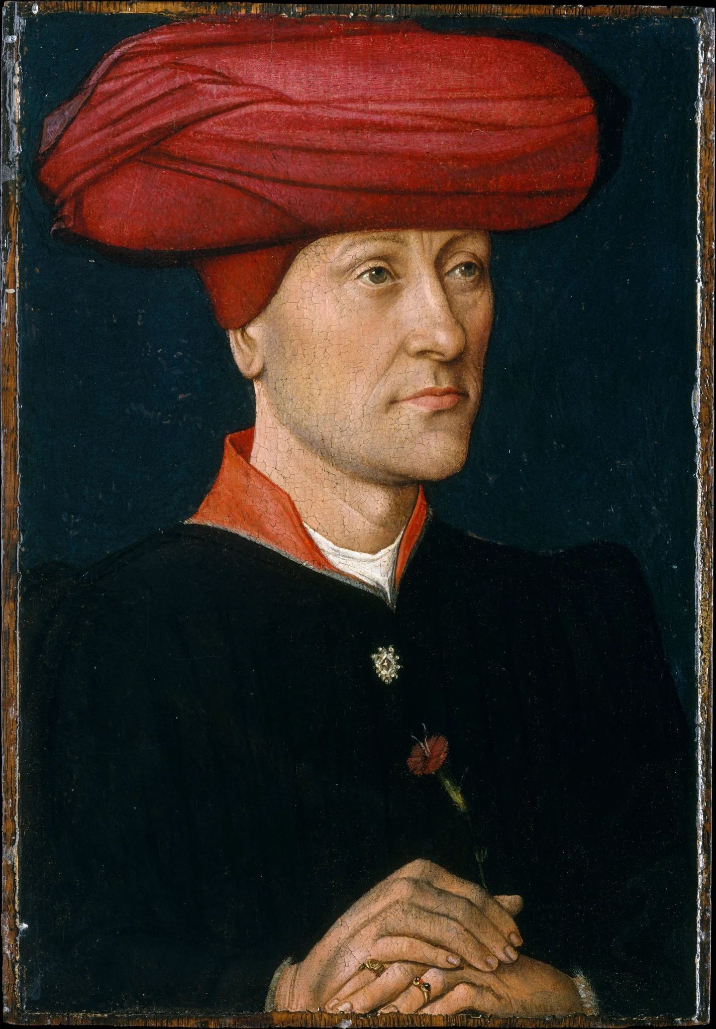 Portrait of a Man in a Turban, detail