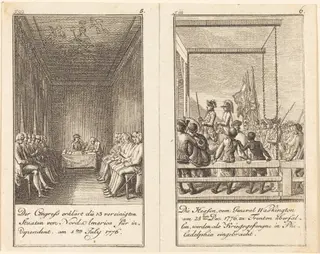 The History of the United States, by Daniel Nikolaus Chodowiecki, ink, 1784