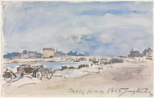 Bercy, by Johan Jongkind, 1868