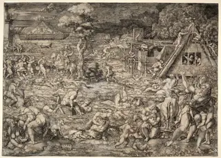 The Deluge, by Dirk Vellert, 1544