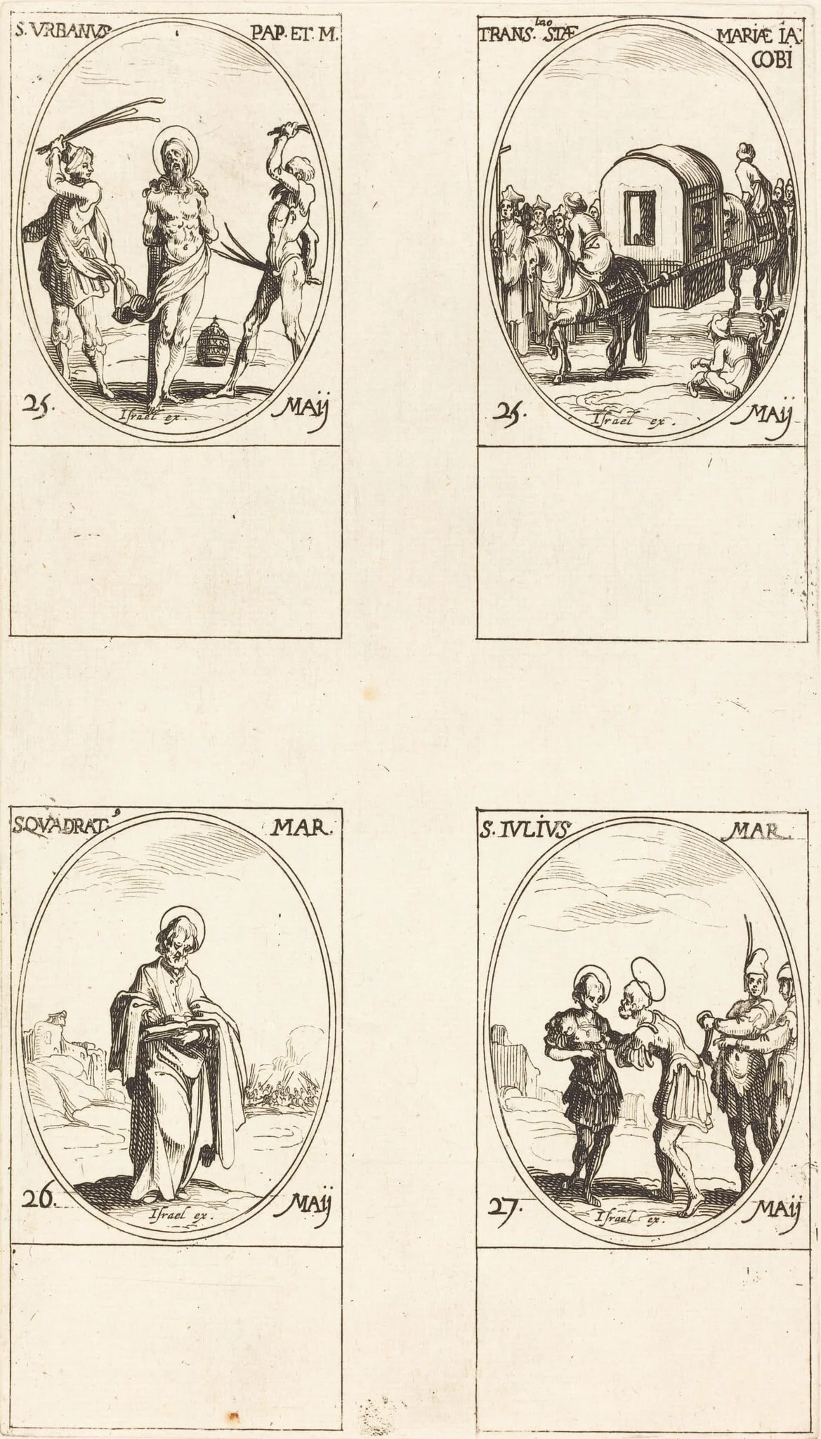 St. Urban; The Translation of St. Mary of James; St. Quadrat; St. Julius, detail