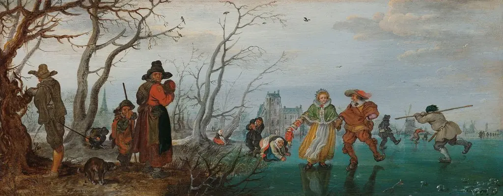 Winter, by Adriaen van de Venne, oil, 1625