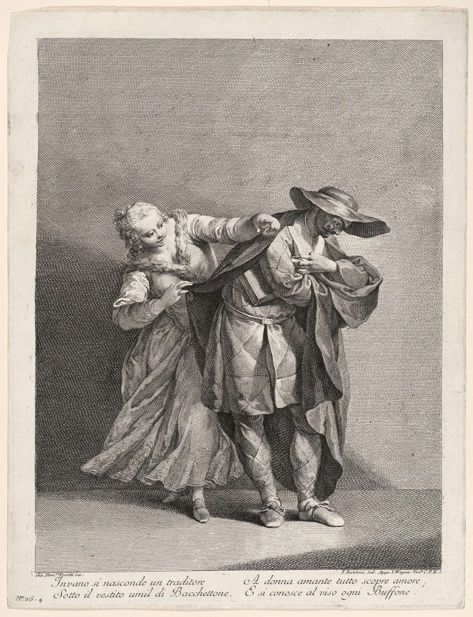 Harlequin Unmasked, detail