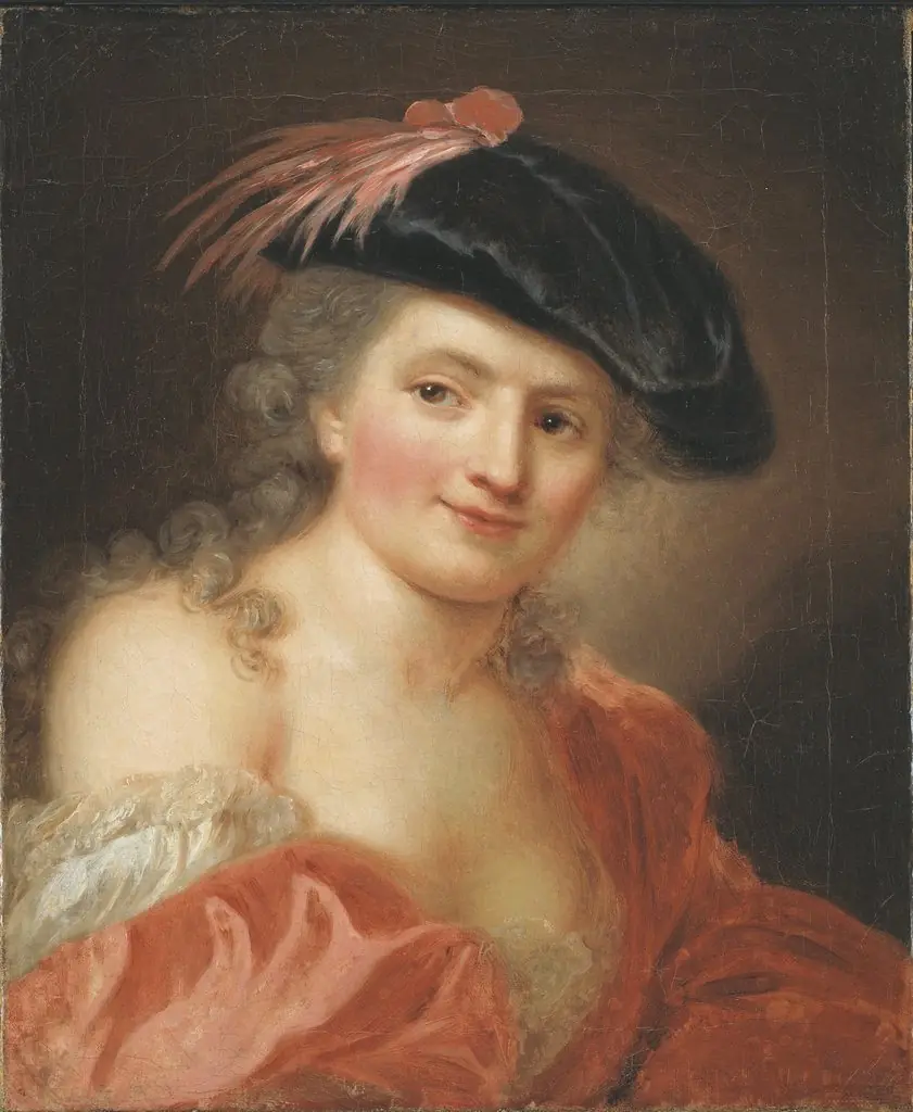 Self Portrait, by Anna Dorothea Therbusch, oil, 1740