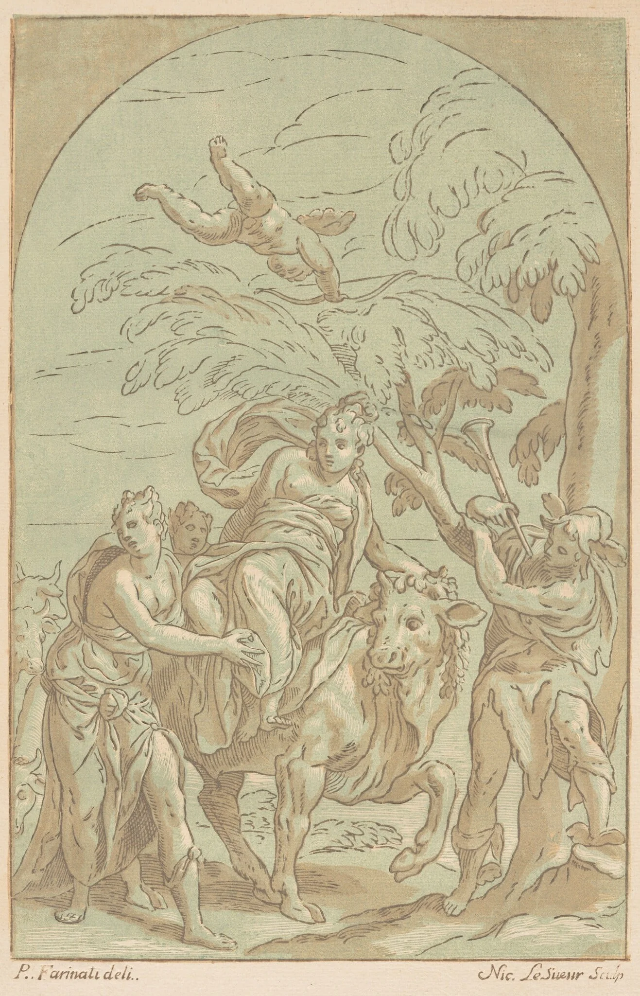 Rape of Europa, detail