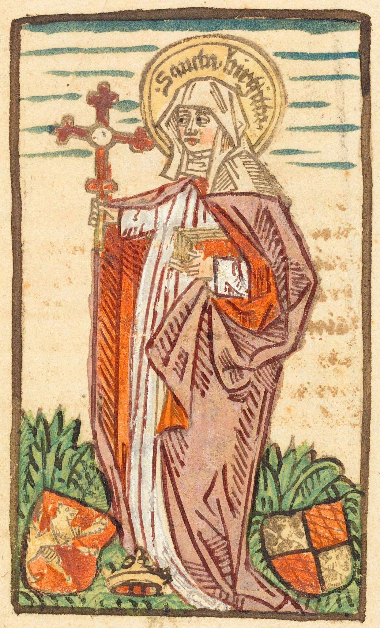 Saint Bridget, detail