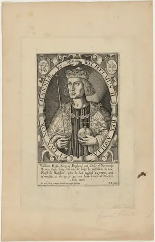 William II, by Renold Elstrack, ink, 1598