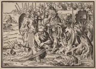 The Martyrdom of Saint James (?), by Christoph Murer, ink, 1630