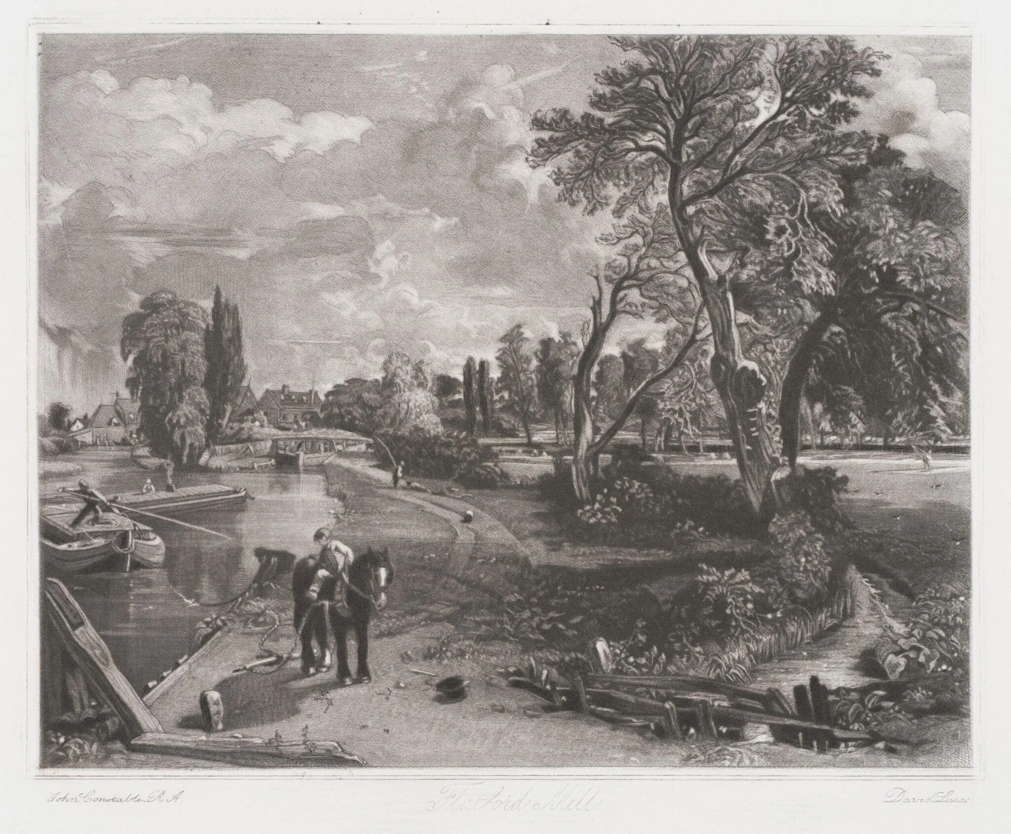 Flatford Mill, detail