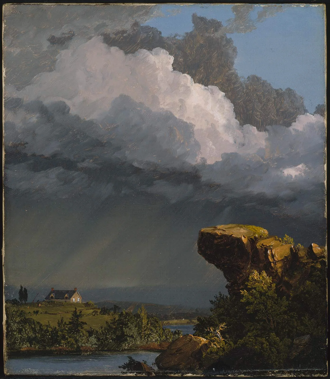 A Passing Storm, detail