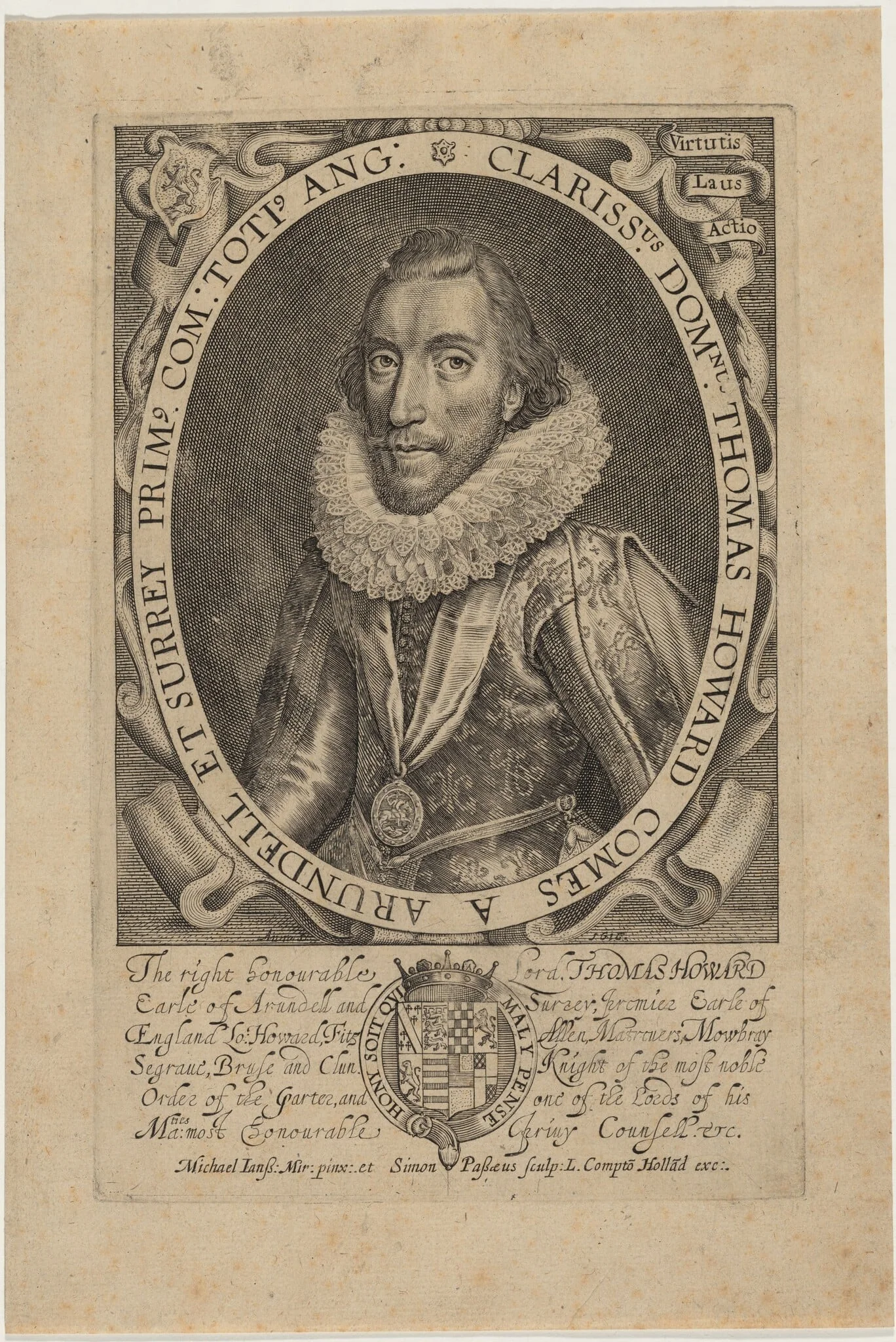 Thomas Howard, Second Earl of Arundel and Surrey, detail
