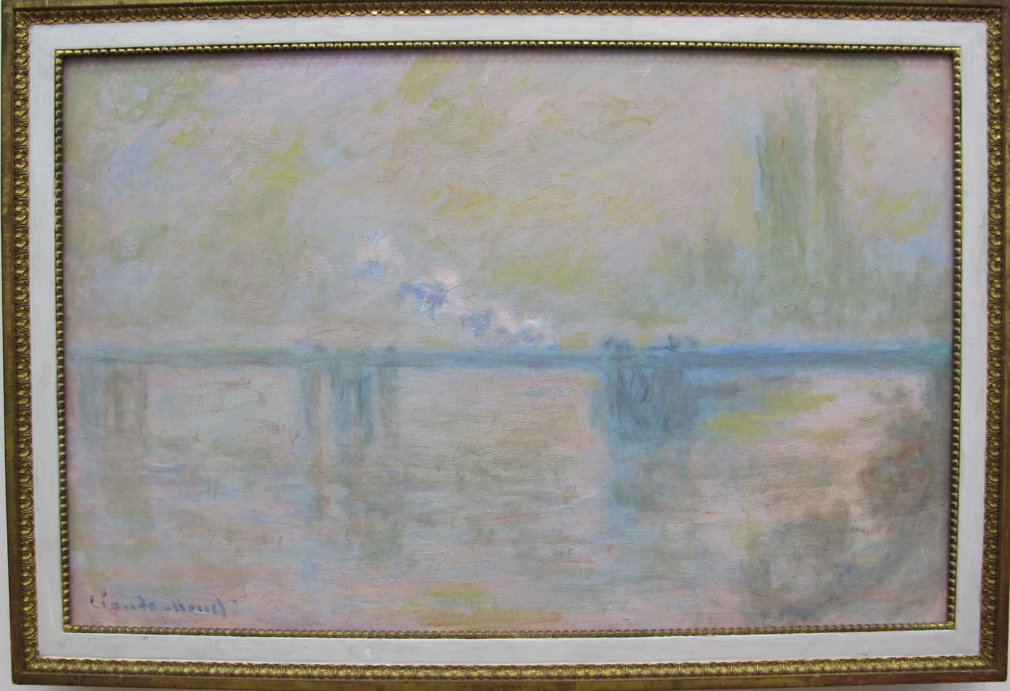 Charing Cross Bridge (overcast day), 1900, detail
