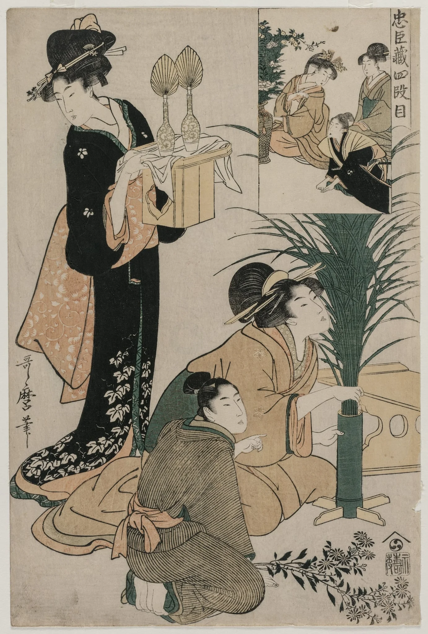 Chushingura: Act IV of The Storehouse of Loyalty, detail