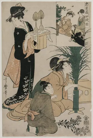 Chushingura: Act IV of The Storehouse of Loyalty, by Kitagawa Utamaro, 1794