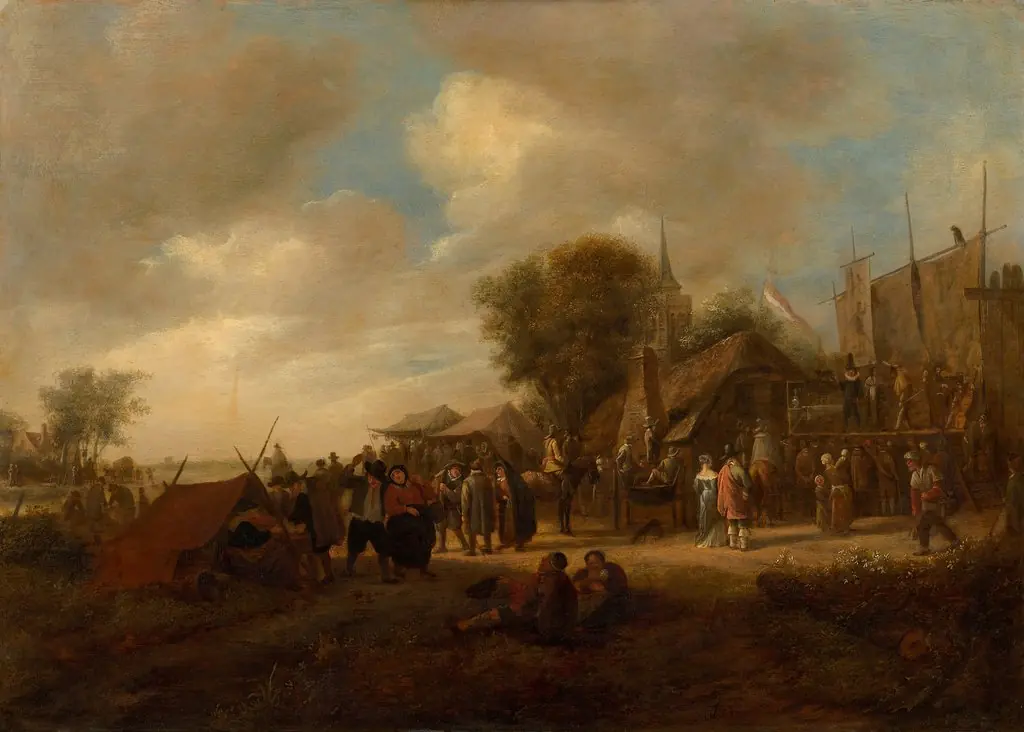 Village Fair, by Jan Steen, oil, 1648